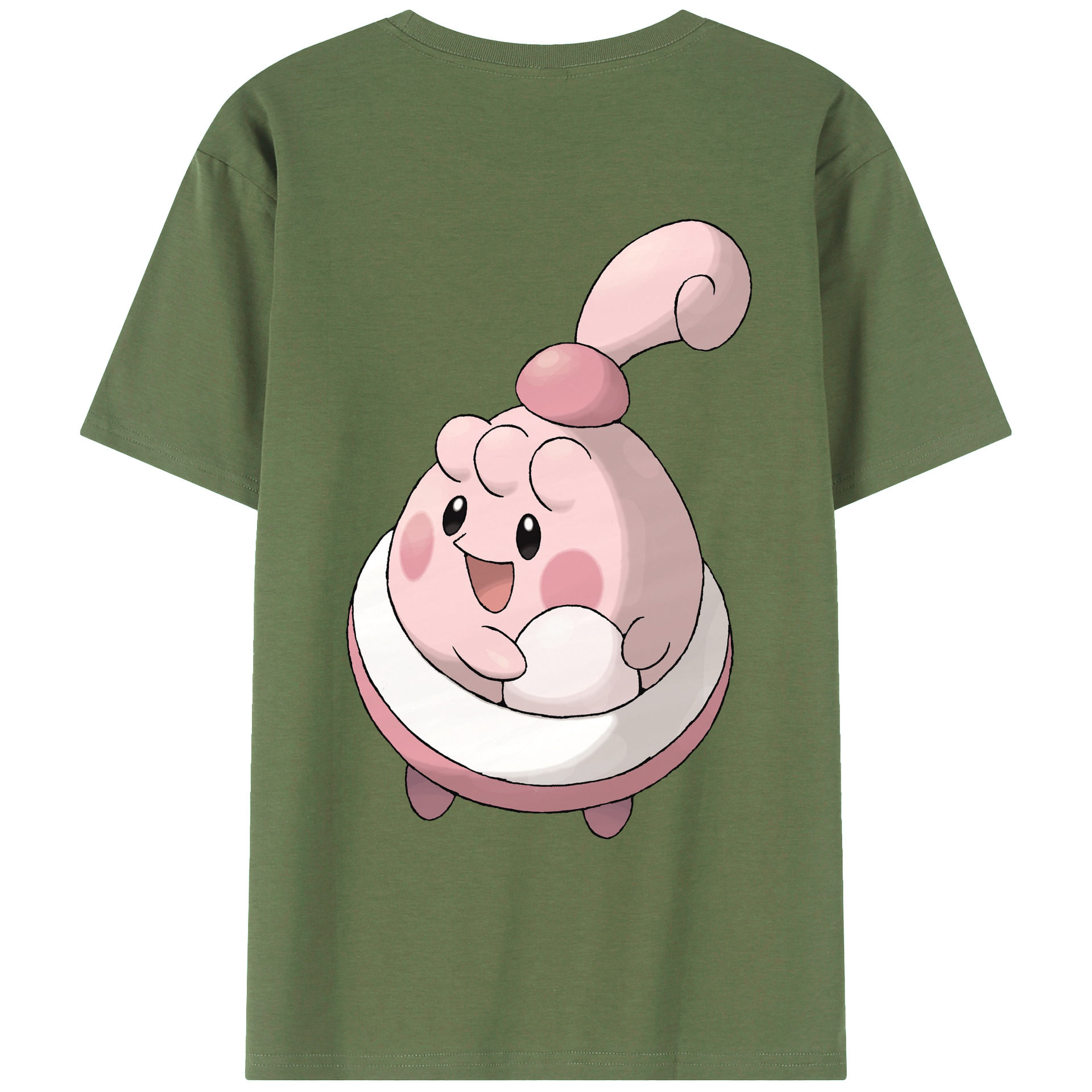 （画像用） ポケットモンスター Pokémon 綿100％ メンズ半袖Tシャツ（バックプリント） 通気性